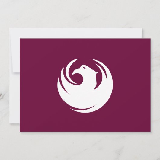 Baby Shower Invitation with Flag of Phoenix City Kaart (Achterkant)