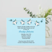 Baby Shower Invitation with Matching Envelopes Kaart (Staand voorkant)