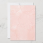 Baby shower invitation with playful teddy bear  kaart (Achterkant)