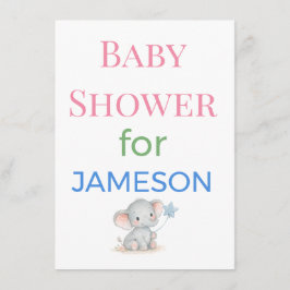 Baby Shower Invitations Enclosure Cards Signs | De Informatiekaartje