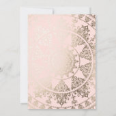 Baby Shower Invitations Gold Foil - Aangepaste kle Kaart (Achterkant)