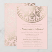 Baby Shower Invitations Gold Foil - Aangepaste kle Kaart (Voorkant / Achterkant)