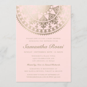 Baby Shower Invitations Gold Foil - Aangepaste kle Kaart
