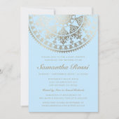 Baby Shower Invitations Gold Foil - Aangepaste kle Kaart (Voorkant)