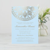 Baby Shower Invitations Gold Foil - Aangepaste kle Kaart (Staand voorkant)