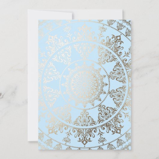 Baby Shower Invitations Gold Foil - Aangepaste kle Kaart (Achterkant)