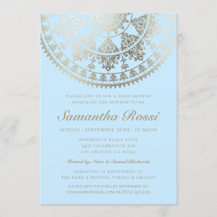 Baby Shower Invitations Gold Foil - Aangepaste kle Kaart