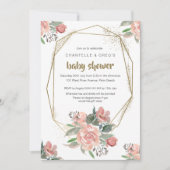 baby shower invitations | Goudsprankeling Kaart (Voorkant)