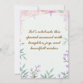 Baby shower invitations kaart (Achterkant)