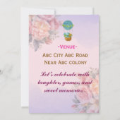 Baby Shower Invitations  Kaart (Achterkant)