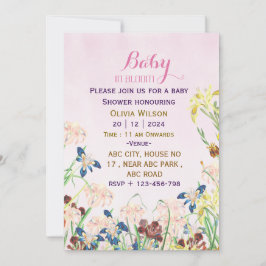 Baby shower invitations kaart