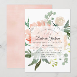 baby shower invitations | Sweet Floral 01 Kaart
