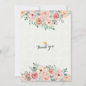 Baby Shower Invitations Sweet Little Twin Girls Bedankkaart (Achterkant)