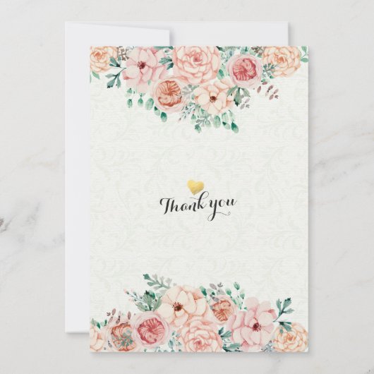 Baby Shower Invitations Sweet Little Twin Girls Bedankkaart (Achterkant)