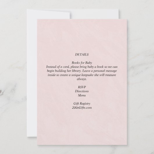 baby shower INVITE Firecracker Giraffe 4 juli Kaart (Achterkant)