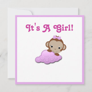 baby shower Invite (Meisje) Kaart