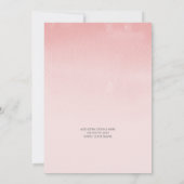 BABY SHOWER INVITE ombre waterverf mint koraal Kaart (Achterkant)