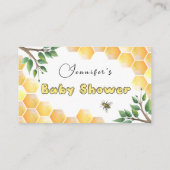 Baby shower invoegen kaart weergeven (Achterkant)