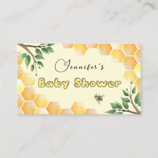 Baby shower invoegen kaart weergeven (Achterkant)