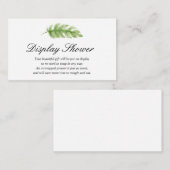 Baby shower invoegen kaart weergeven (Voorkant / Achterkant)