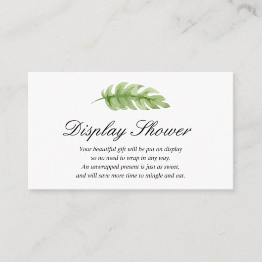 Baby shower invoegen kaart weergeven (Voorkant)