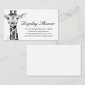 Baby shower invoegen kaart weergeven (Voorkant / Achterkant)