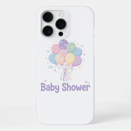 Baby Shower iPhone 16 Pro Max Hoesje (Achterkant)