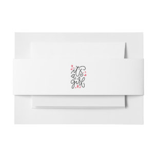 baby shower is een meisje uitnodigingen wikkel