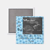 Baby shower Jessica en Adam Magneet (Voorkant / Achterkant)