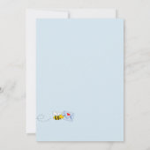 Baby Shower jongen blauw bloemmotief groen mom to  Kaart (Achterkant)