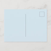 Baby shower jongen blauw florale grienery mam om t briefkaart (Achterkant)