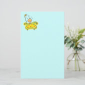 Baby shower (jongen) briefpapier (Staand voorkant)
