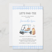 Baby Shower Jongen Golf Kaart (Voorkant)