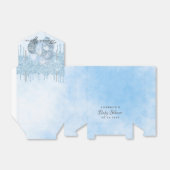 Baby shower jongen lichtblauwe ballonnen bedankt bedankdoosjes (Uitgevouwen)