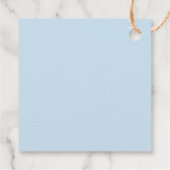 Baby shower Jongen met boog Bedankjes Labels (Achterkant)