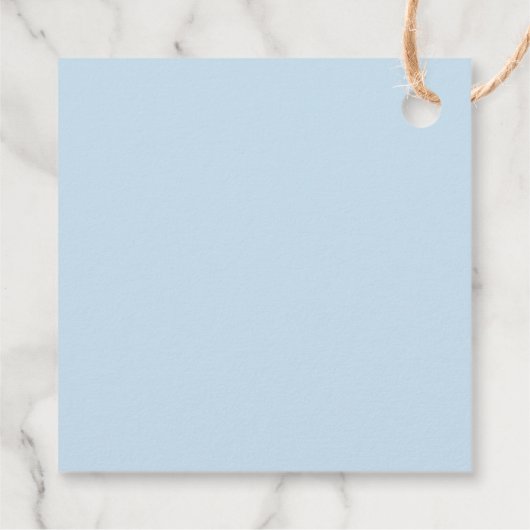 Baby shower Jongen met boog Bedankjes Labels (Achterkant)