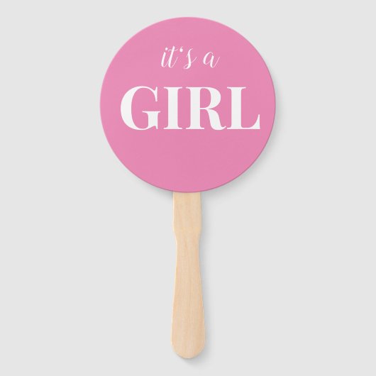 Baby shower Jongen of Meisje Geslacht Onthullen Pa Handwaaier (Voorkant)