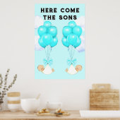 Baby shower Jongen Twins Decoratie (Keuken)