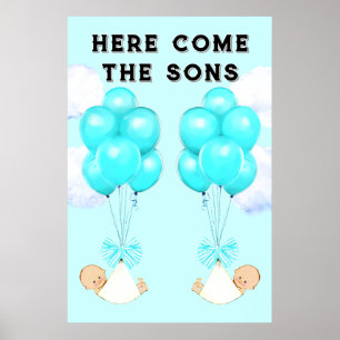 Baby shower Jongen Twins Decoratie