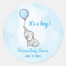 Baby shower jongen van de acute olifant