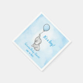 Baby shower jongen van de acute olifant servet (Hoek)