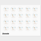 Baby shower jongen vogels en wasserij stickers (Vel)