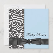 Baby Shower Jongen Zebra Kaart (Voorkant)