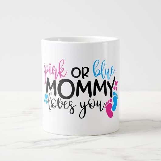 Baby shower Jumbo Gift Mok (Voorkant)