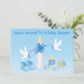 Baby shower kaart (Staand voorkant)