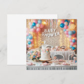 Baby shower kaart (Voorkant / Achterkant)