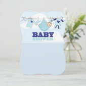 baby shower kaart (Staand voorkant)