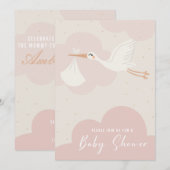 Baby shower kaart (Voorkant / Achterkant)