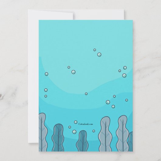 Baby shower kaart (Achterkant)