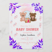 Baby shower kaart (Voorkant / Achterkant)